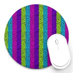 Glitter Strips Round Mousepads by Sparkle