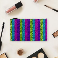 Glitter Strips Cosmetic Bag (small) by Sparkle