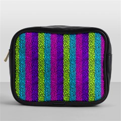 Glitter Strips Mini Toiletries Bag (one Side) by Sparkle