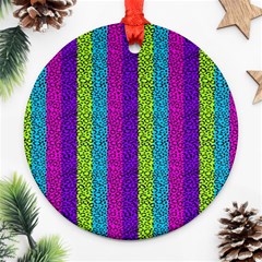 Glitter Strips Ornament (round) by Sparkle