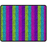 Glitter Strips Fleece Blanket (Medium)  60 x50  Blanket Front