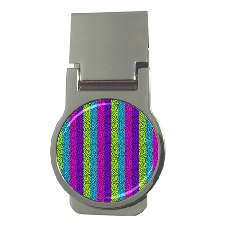 Glitter Strips Money Clips (Round) 