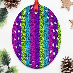 Glitter Strips Ornament (oval Filigree) by Sparkle