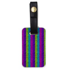 Glitter Strips Luggage Tag (one Side) by Sparkle