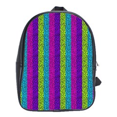 Glitter Strips School Bag (large) by Sparkle