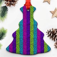 Glitter Strips Christmas Tree Ornament (two Sides) by Sparkle