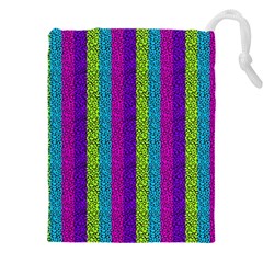 Glitter Strips Drawstring Pouch (4xl) by Sparkle