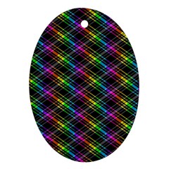 Rainbow Sparks Ornament (oval)