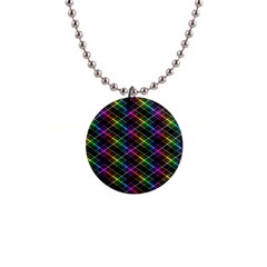 Rainbow Sparks 1  Button Necklace by Sparkle