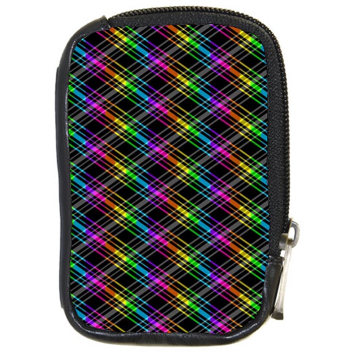 Rainbow Sparks Compact Camera Leather Case