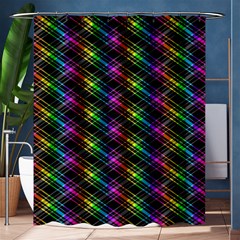 Rainbow Sparks Shower Curtain 60  X 72  (medium)  by Sparkle