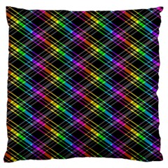 Rainbow Sparks Large Cushion Case (two Sides) by Sparkle