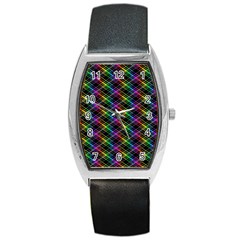 Rainbow Sparks Barrel Style Metal Watch by Sparkle