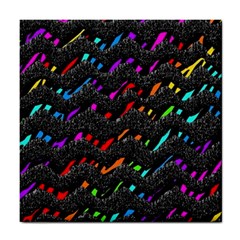 Rainbowwaves Tile Coaster