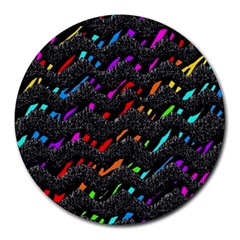 Rainbowwaves Round Mousepads