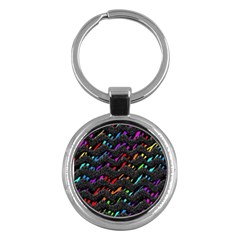 Rainbowwaves Key Chain (Round)