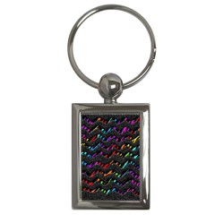 Rainbowwaves Key Chain (Rectangle)