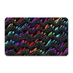 Rainbowwaves Magnet (Rectangular)