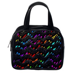 Rainbowwaves Classic Handbag (one Side) by Sparkle