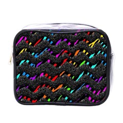 Rainbowwaves Mini Toiletries Bag (One Side)