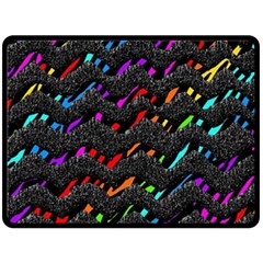 Rainbowwaves Fleece Blanket (Large) 