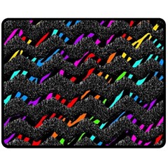 Rainbowwaves Fleece Blanket (Medium) 