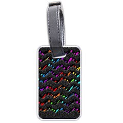 Rainbowwaves Luggage Tag (one side)