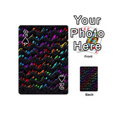 Rainbowwaves Playing Cards 54 Designs (mini) by Sparkle