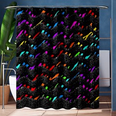 Rainbowwaves Shower Curtain 60  X 72  (medium)  by Sparkle