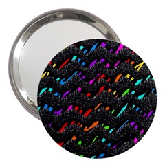 Rainbowwaves 3  Handbag Mirrors