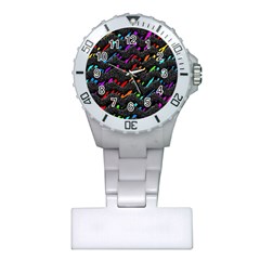 Rainbowwaves Plastic Nurses Watch