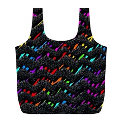 Rainbowwaves Full Print Recycle Bag (L)