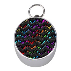 Rainbowwaves Mini Silver Compasses