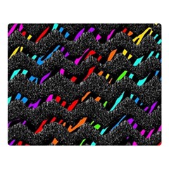 Rainbowwaves Double Sided Flano Blanket (Large) 