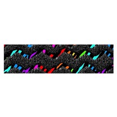 Rainbowwaves Satin Scarf (oblong) by Sparkle