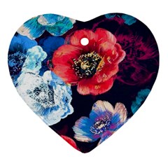 Flowers Pattern Ornament (heart)