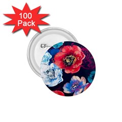 Flowers Pattern 1 75  Buttons (100 Pack)  by Sparkle