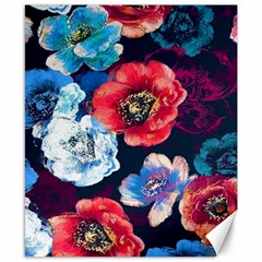 Flowers Pattern Canvas 8  X 10  by Sparkle