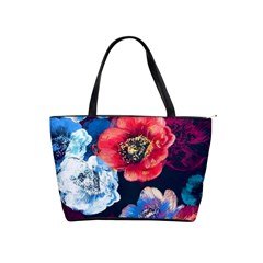 Flowers Pattern Classic Shoulder Handbag by Sparkle