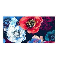 Flowers Pattern Satin Wrap by Sparkle