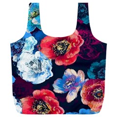 Flowers Pattern Full Print Recycle Bag (xxxl) by Sparkle