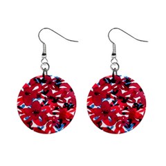 Handpaint Flowers Mini Button Earrings by Sparkle