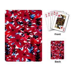 Handpaint Flowers Playing Cards Single Design (rectangle) by Sparkle