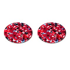 Handpaint Flowers Cufflinks (oval) by Sparkle