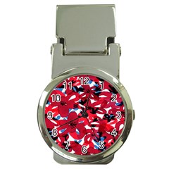 Handpaint Flowers Money Clip Watches by Sparkle