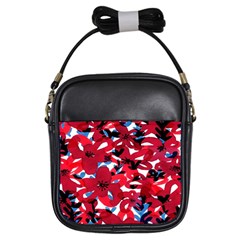 Handpaint Flowers Girls Sling Bag by Sparkle