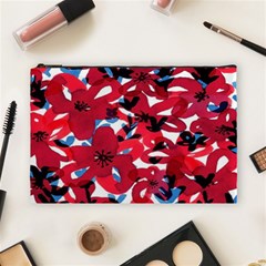 Handpaint Flowers Cosmetic Bag (large) by Sparkle