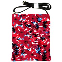 Handpaint Flowers Shoulder Sling Bag by Sparkle