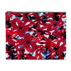 Handpaint Flowers Cosmetic Bag (xl) by Sparkle