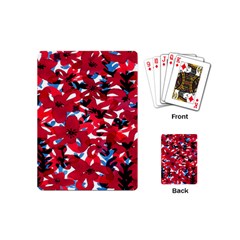 Handpaint Flowers Playing Cards Single Design (mini) by Sparkle